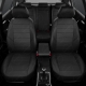 Чехлы экокожа чёрная с перфорацией вариант 1 АвтоЛидер для Toyota Prius 3 2009-2015