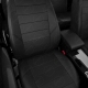 Чехлы экокожа чёрная с перфорацией вариант 1 АвтоЛидер для Toyota Land Cruiser Prado 150 2017-2021