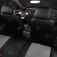 Чехлы экокожа тёмно-серая с перфорацией с чёрными боковинами и спинкой вариант 1 АвтоЛидер для Toyota Prius 3 2009-2015