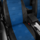 Чехлы экокожа синяя с перфорацией вариант 1 на 3 двери АвтоЛидер для Toyota RAV4 XA10 1994-2000