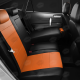 Чехлы экокожа оранжевая с перфорацией вариант 1 на 3 двери АвтоЛидер для Toyota RAV4 XA10 1994-2000