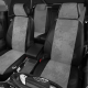 Чехлы серая алькантара с чёрными боковинами и спинкой вариант 1 АвтоЛидер для Toyota Prius 3 2009-2015