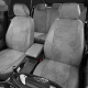 Чехлы серая алькантара с светло-серыми боковинами и спинкой вариант 1 АвтоЛидер для Toyota Land Cruiser Prado 150 2017-2021