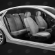 Чехлы серая алькантара с светло-серыми боковинами и спинкой вариант 1 АвтоЛидер для Toyota Land Cruiser Prado 150 2017-2021