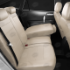 Чехлы экокожа кремовая с перфорацией с кремовыми боковинами и спинкой вариант 1 АвтоЛидер для Toyota Prius 3 2009-2015