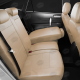 Чехлы экокожа бежевая с перфорацией с бежевыми боковинами и спинкой вариант 1 АвтоЛидер для Toyota Land Cruiser Prado 150 2017-2021
