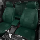 Чехлы экокожа зелёная с перфорацией вариант 2 АвтоЛидер для Toyota Prius 3 2009-2015