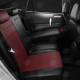 Чехлы экокожа бордовая с перфорацией вариант 1 АвтоЛидер для Toyota Land Cruiser Prado 150 2009-2017