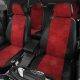 Чехлы красная алькантара АвтоЛидер для Toyota Prius 3 2009-2015