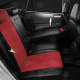 Чехлы красная алькантара АвтоЛидер для Toyota Land Cruiser Prado 150 2017-2021
