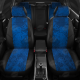 Чехлы синяя алькантара вариант 1 АвтоЛидер для Toyota Land Cruiser Prado 150 2017-2021