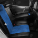 Чехлы синяя алькантара вариант 1 на 3 двери АвтоЛидер для Toyota RAV4 XA10 1994-2000