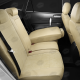 Чехлы бежевая алькантара вариант 2 АвтоЛидер для Toyota Land Cruiser Prado 150 2017-2021
