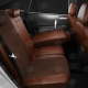 Чехлы шоколад алькантара вариант 2 АвтоЛидер для Toyota Land Cruiser Prado 150 2017-2021