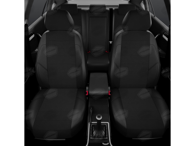 Чехлы чёрный креп АвтоЛидер для Toyota Prius 3 2009-2015