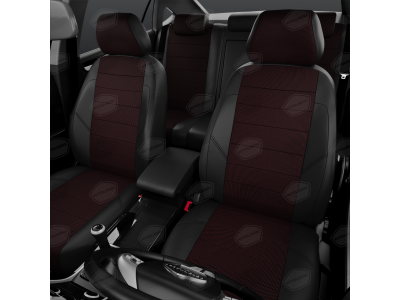 Чехлы жаккард красная точка вариант 2 АвтоЛидер для Toyota Prius 3 2009-2015