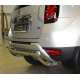 Защита заднего бампера овальная 75х42 мм ALFeco для Renault Duster 2015-2021