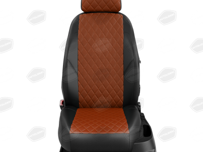 Чехлы экокожа фокс с перфорацией с чёрными боковинами и спинкой вариант 2 на седан со спинкой и сиденьем 40 на 60 без AIR-Bag сиденья для Datsun on-DO № DS33-0102-EC10-R-fox