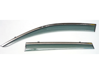 Дефлекторы боковых окон Artway с молдингом из нерж.стали для Mercedes Benz GLE CUPE 2015-