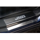 Накладки на внутренние пороги с надписью 2 штуки Alu-Frost для Suzuki Grand Vitara 2005-2015
