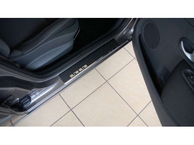 Накладки на внутренние пороги с надписью 4 штуки Alu-Frost для BMW X5 2006-2013