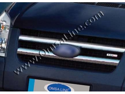 Накладки на решетку радиатора 2 части Omsa_Line для Ford Transit 2006-2014