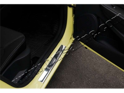 Накладки на дверные пороги 4 штуки Omsa_Line для Renault Clio 2013-2015
