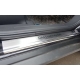 Накладки на внутренние пороги с надписью 4 штуки Alu-Frost для Mitsubishi Outlander 2012-2014 08-0625