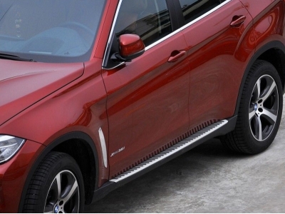Пороги алюминиевые OEM-style для BMW X6 2014-2019