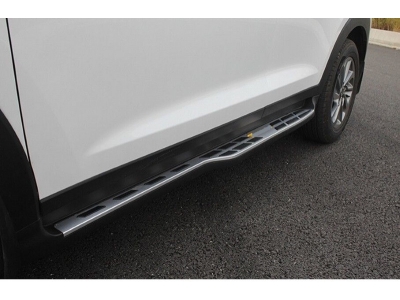Пороги алюминиевые Aero-style для Hyundai Tucson № CNT13-15TC-005E