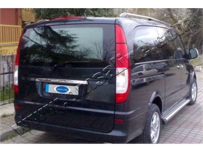 Накладка над номером на крышку багажника с надписью Omsa_Line для Mercedes-Benz V-class/Vito/Viano 2003-2014