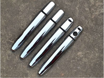 Накладки на дверные ручки с отверстиями хром OEM Tuning для Mitsubishi Outlander 2015-2018