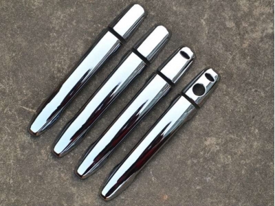 Накладки на дверные ручки с отверстиями хром для Mitsubishi Outlander № CNT24-16OT-038A