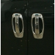 Накладки на 4 дверные ручки 8 штуки Omsa_Line для Citroen Nemo/Fiat Doblo 2008-2015