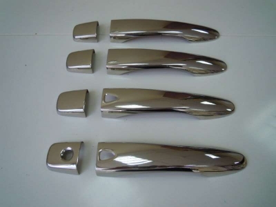 Накладки на 4 дверные ручки с отверстием под сенсор для Nissan Qashqai № 5023043
