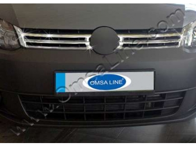 Накладки на решетку радиатора 2 части Omsa_Line для Volkswagen Caddy 2010-2015