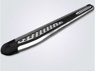 Пороги алюминиевые Zirkon для Hyundai Tucson/Kia Sportage 2015-2021