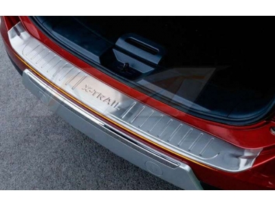 Накладка на задний бампер с загибом по краям для Nissan X-Trail T32 № CNT18-14QJ-011A