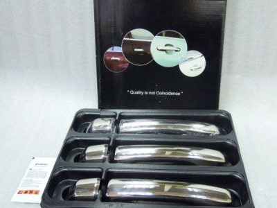 Накладки на 4 дверные ручки для Toyota Land Cruiser Prado 150 № 7013041
