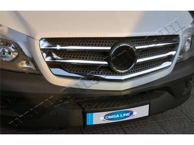 Накладки на решетку радиатора 5 частей Omsa_Line для Mercedes-Benz Sprinter W906 2013-2015