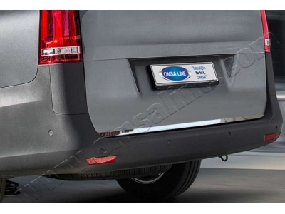Накладка на нижнюю кромку крышки багажника 1 штука Omsa_Line для Mercedes-Benz V-class/Vito/Viano 2014-2021