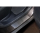 Накладки на внутренние пороги с надписью 4 штуки Alu-Frost для Mitsubishi ASX 2010-2021