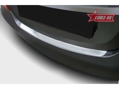 Накладка на задний бампер без логотипа Союз96 для Hyundai Solaris 2014-2017