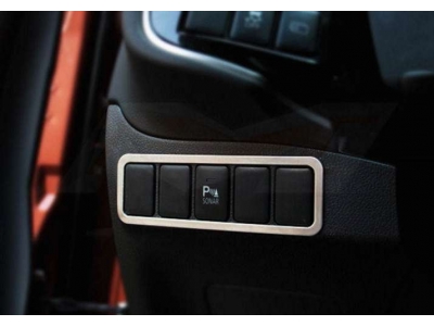 Окантовка кнопок парктроника 1 часть OEM Tuning для Mitsubishi Outlander 2015-2021
