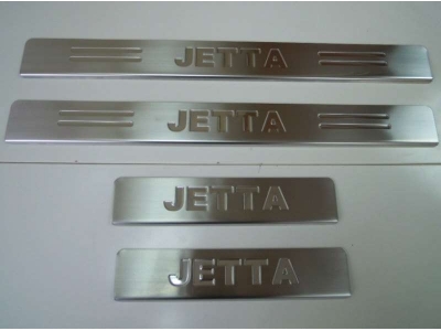 Накладки на дверные пороги 4 штуки Omsa_Line для Volkswagen Jetta 6 2011-2018