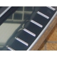 Накладка на задний бампер с силиконом Alu-Frost для Nissan Qashqai+2 2010-2014