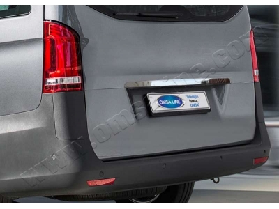 Накладка над номером на дверь багажника Omsa_Line для Mercedes-Benz V-class/Vito/Viano 2014-2021