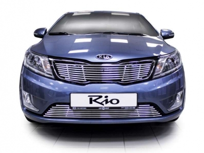 Накладка решётки радиатора 10 мм для Kia Rio № KRIO.92.2284