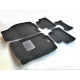 Коврики текстильные 3D Euromat чёрные Original Lux для Nissan Qashqai 2014-2021