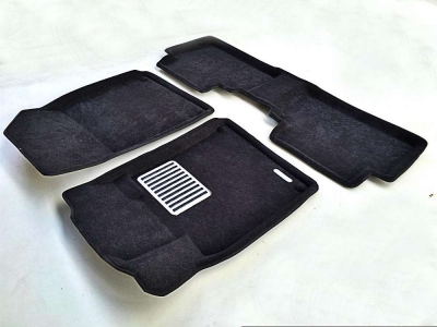 Коврики текстильные 3D Euromat чёрные Original Lux на Peugeot 508 № EM3D-003908